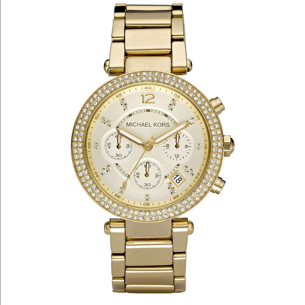Michael Kors Women's Parker Chronograph Gold Watch